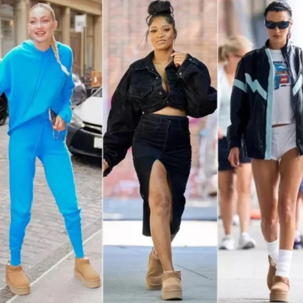 Ugg Mini Platform in Sand Unisex Women size 9 - Picture 6 of 13